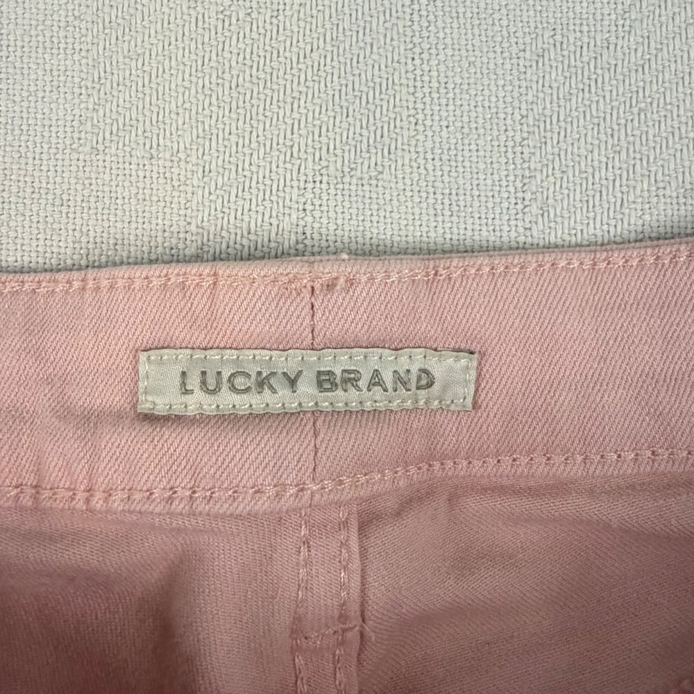 Lucky Brand Lolita Skinny Pink Side Stripe Mid Rise Jeans Womens 8/29 - Picture 3 of 10